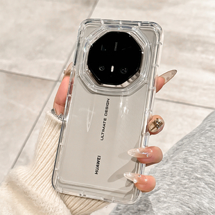 适用华为mate70rs非凡大师手机壳新款 mate60rs保时捷透明保护套mate60pro高级感全包防摔硅胶meta70简约女款