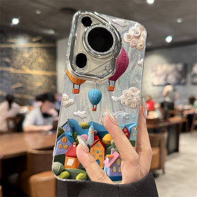 适用华为pura70ultra油画手机壳