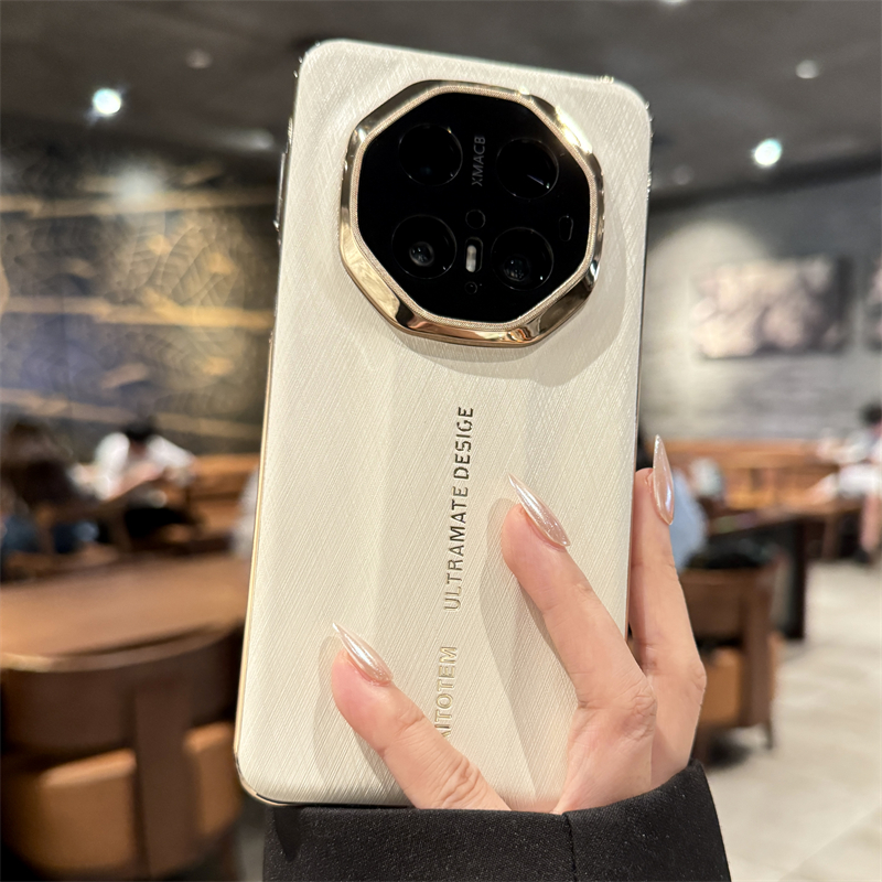 适用华为mate70rs白色金丝银棉