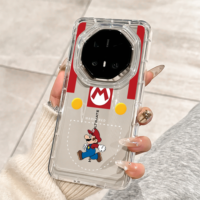适用华为mate70rs红色马里奥外壳