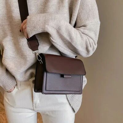 Classic Designer PU Leather Crossbody Bag for Women Travel H