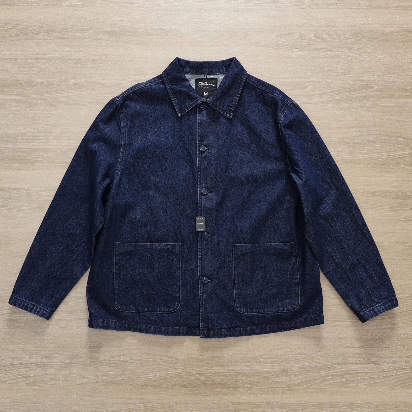 100% cotton denim shirt autumn men's loose casual long-sleev