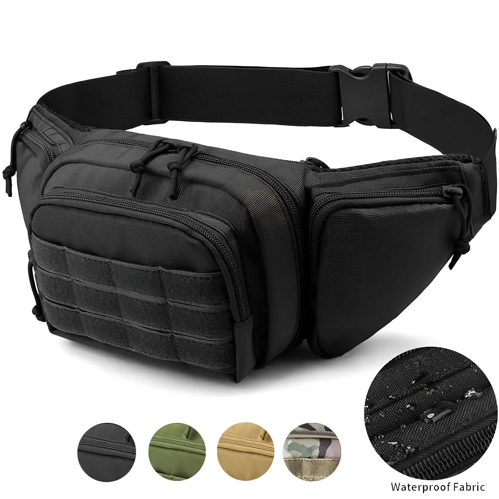 Tactical Multi-function Waist Pack Fanny Packs for Men Nylon