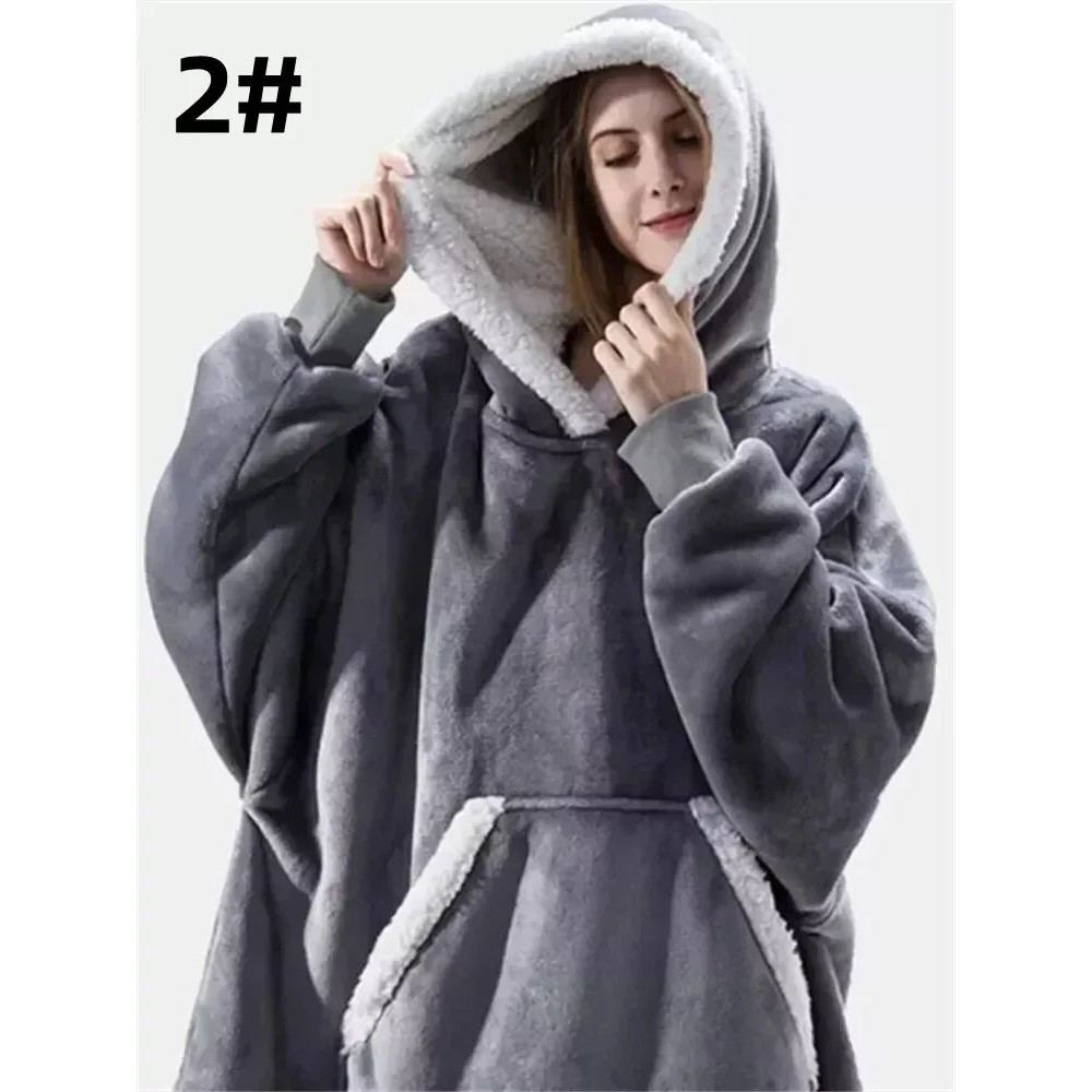 Winter Hoodies Sweatshirt Women Men Pullover Fleece Giant TV