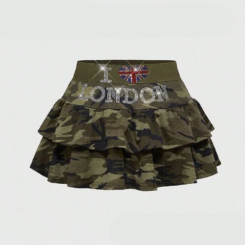 Summer Harajuku American Sexy Spice Girl Cascade Cake Skirt