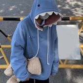 Wome Funny Winter Autumn Hoodies New Patchwork and Shark Men