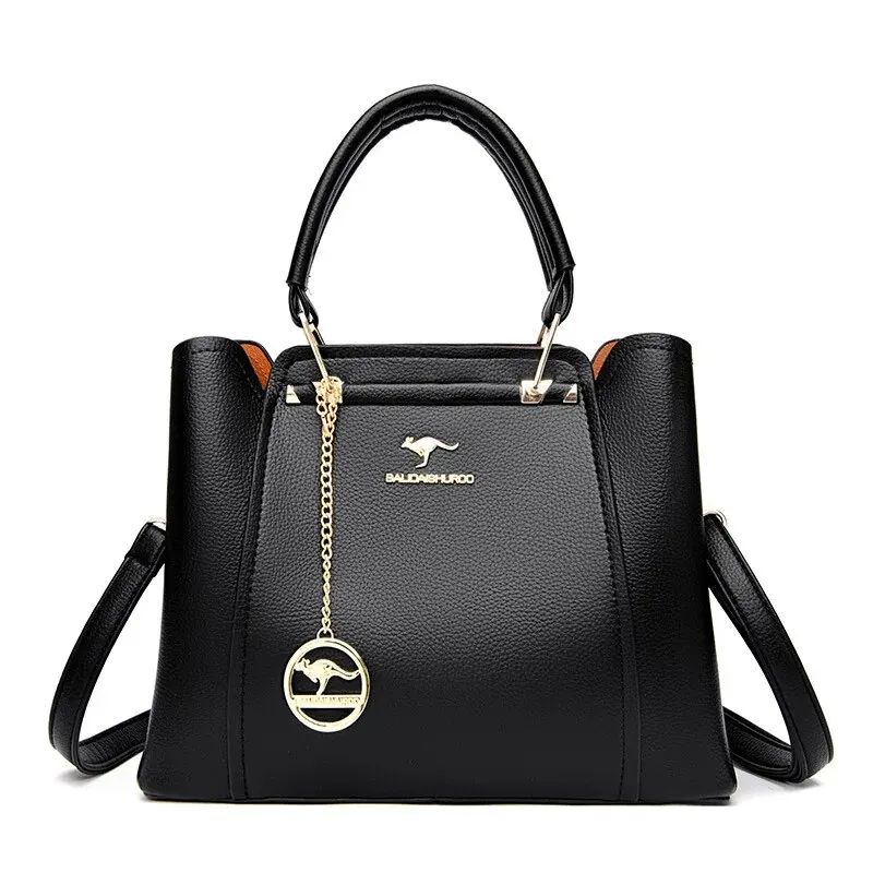 Fashion Women Soft PU Leather Handle Handbag Designer Should