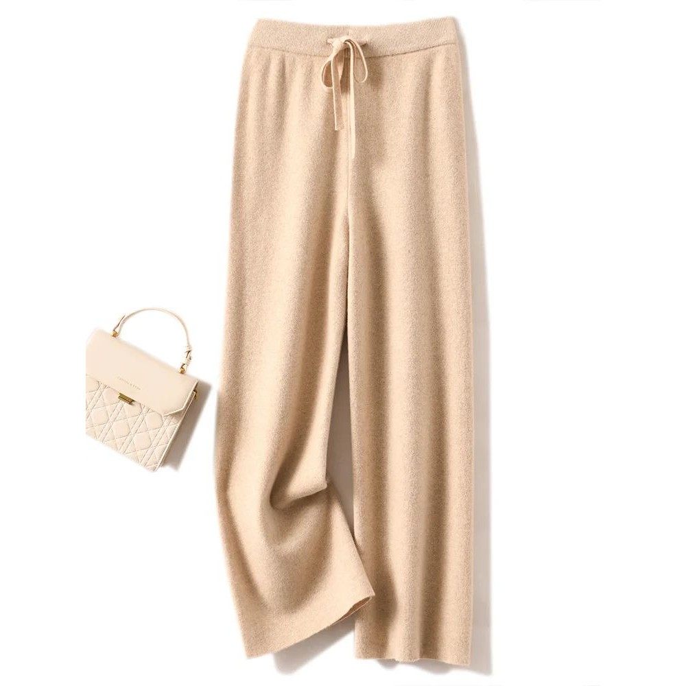 Autumn Winter Women's Pants Basic Soft Casual Sashes Trouser