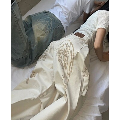 Light Colour Trend Dressing Up Korean Style Simple Baggy Ang