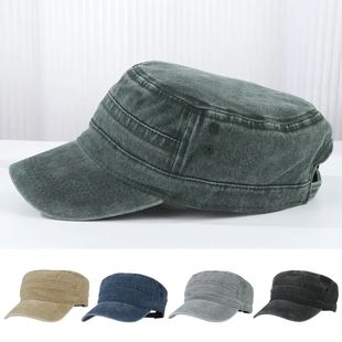 Big Head Man Large Size Pure Cotton Army Flat Cap Outdoors B
