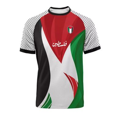 Fashion Palestine Flag Football T Shirts Summer Casual 3D Pr