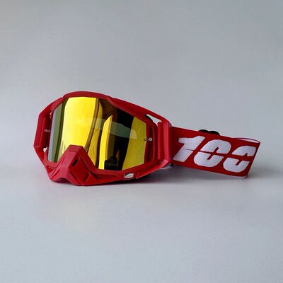 100 Motocross Goggles HD Lens Motorcycle Anti-fog Eyeglasses