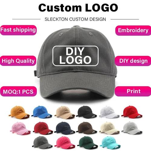 SLECKTON Custom Baseball Cap Fashion DIY Letter Embroidery H