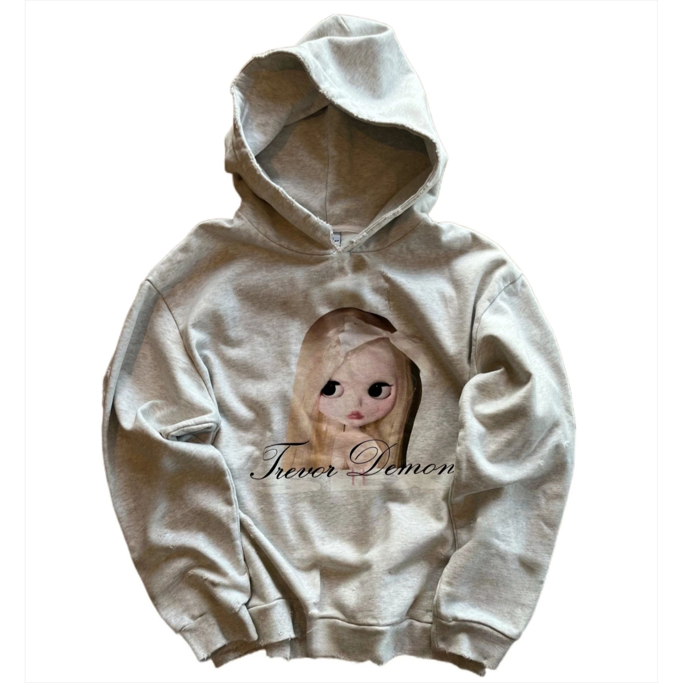 Y2K Vintage Classic Cartoon Graphic Print Pullover Hoodie Wo