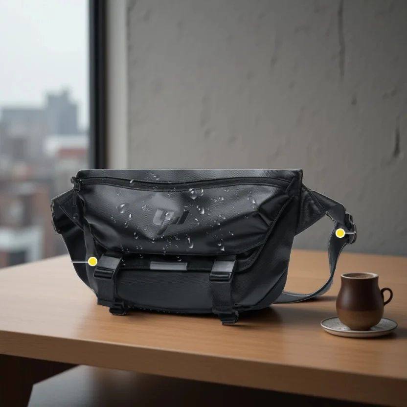 Ins Korean Style Men Waterproof Magnetic Buckle Crossbody Me