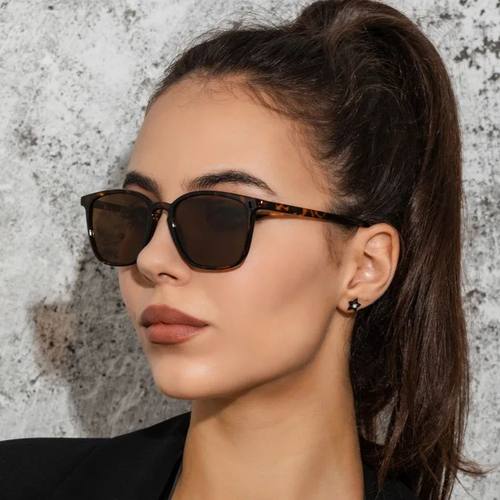 Fashion Vintage Square Sunglasses for Women Brand Designer L