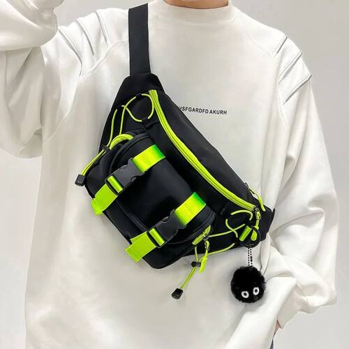 Tactical Techwear Style Punk Hip Hop Crossbody Bag Men Women