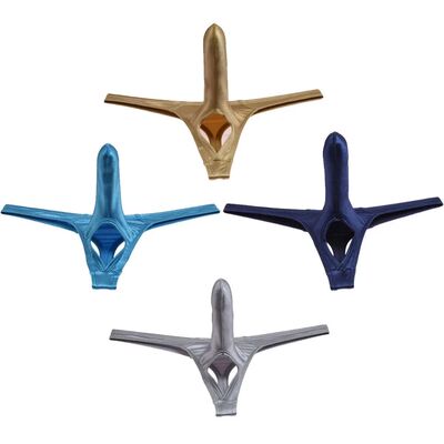 Sexy Balls Hole Mini Bikini Men's Thongs And G-Strings Smoot
