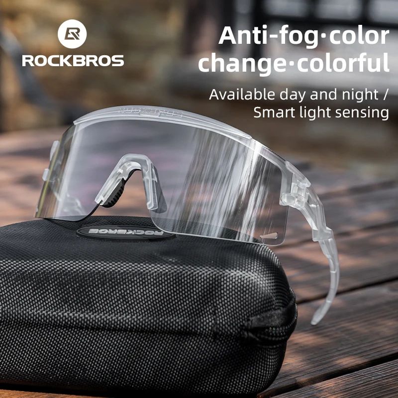 ROCKBROS Ultra-Light Cycling Sunglasses for Men Women Photoc图片