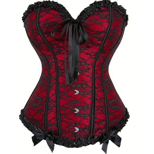 Sexy Gothic Corsets and Bustiers Top Overbust Corset Belt Sl