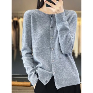 Spring 100% Women Autumn Sweaters Wool Merino Sleeve Long