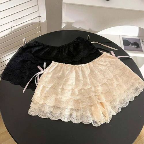 Fashion JK Lolita Lace Safety Pants Ruffled Anti-glare Summe