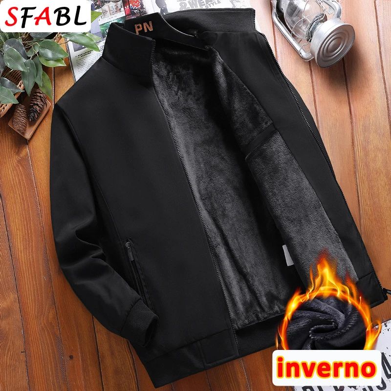 Warm Fleece Autumn Winter Jackets for Men Business Office Dr