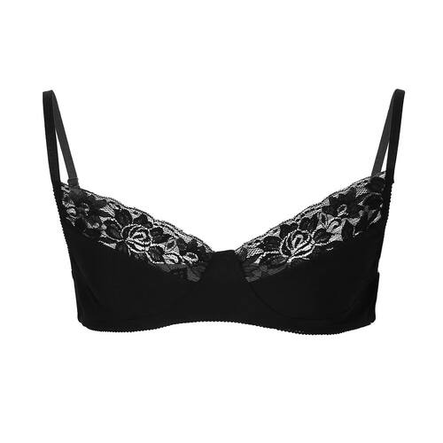 Mens Bra Bikini Top Sissy Lingerie Bralette Smooth Floral La