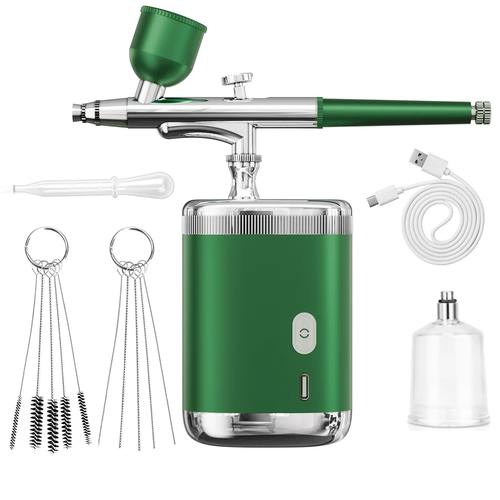 Portable Wireless Airbrush Kit, Cordless Compressor for Nail