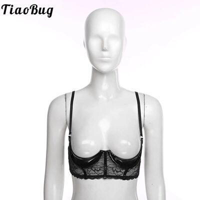 Exotic Womens Push Up Open Cup Underwired Bra Tops Adjustabl
