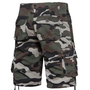 Men's Camo Shorts Summer Casual Half Pants Camouflage Outdoo