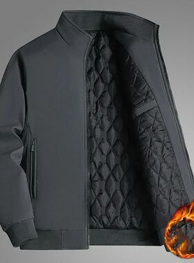 BROWON Plus Size 8xl Jacket for Men 2025 Thick Stand Collar