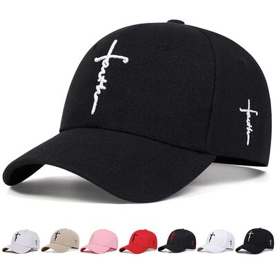 Fashion Faith Embroidery Baseball Cap Men Women Spring Summe