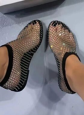 Women's New Luxury Brand Round Toe Flat Bottom Sandals Hollo