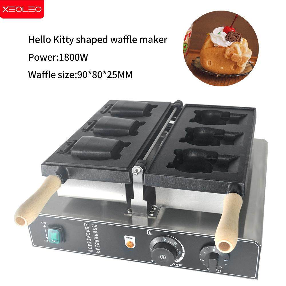 Kitty猫烧机开口网红小吃冰淇淋鲷鱼烧电热华夫饼机凯蒂猫烧模具