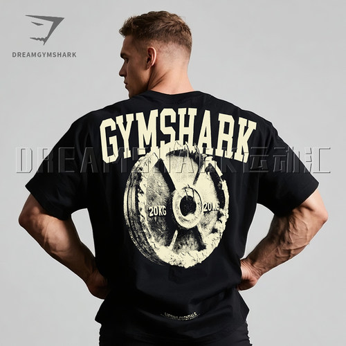GYMSHARK短袖IRON杠铃片运动衫