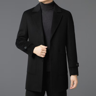 70%羊毛+可拆卸鹅绒内胆西装男士外套2026新款秋天男外套冬天西服