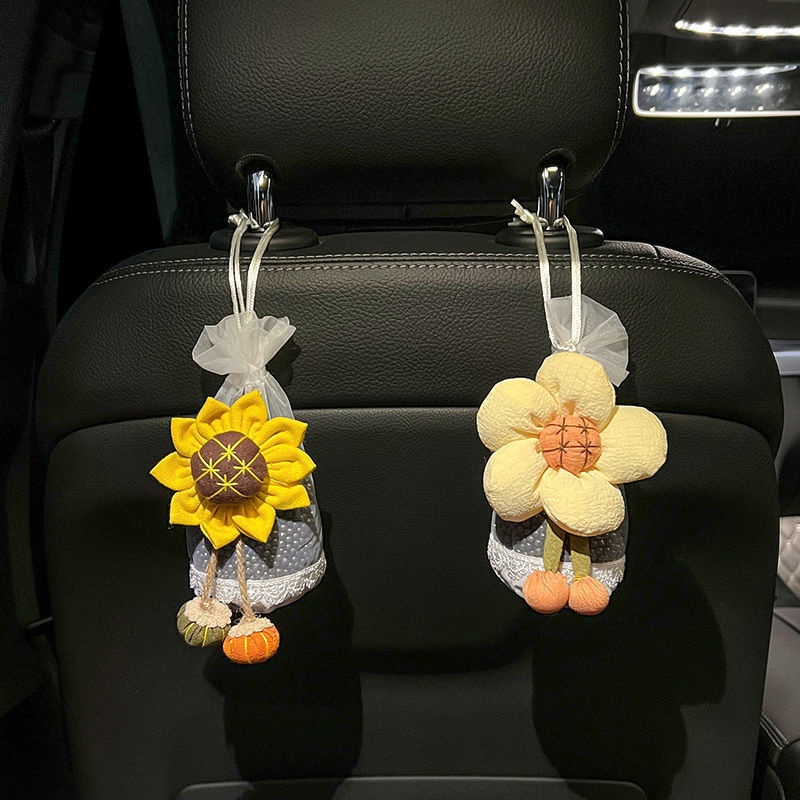 车载花朵竹炭包去异味向日葵活性炭 汽车碳包diy新车内饰用品