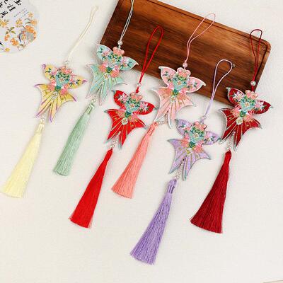民族风香囊挂件风筝锦鲤香包香囊挂件 古风刺绣流苏香包车载香包