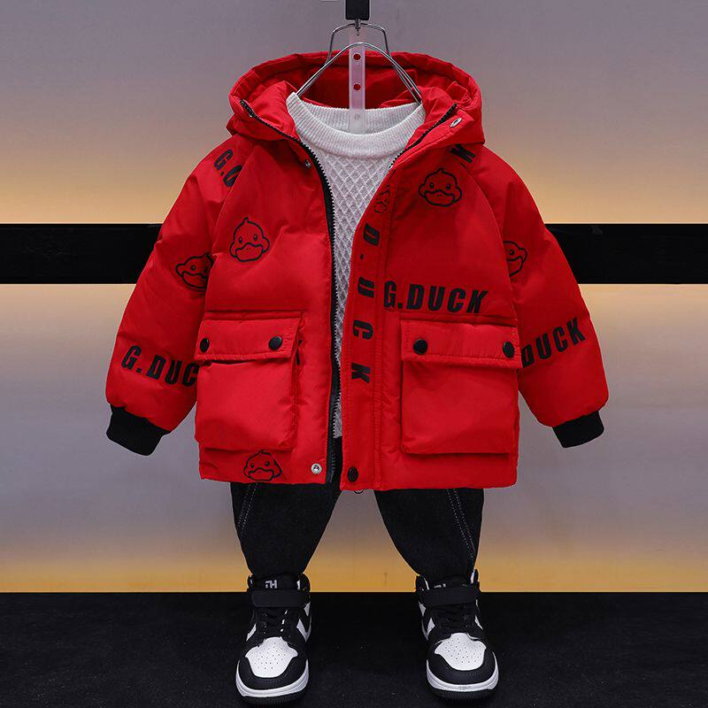 小黄鸭男童冬季棉服2024