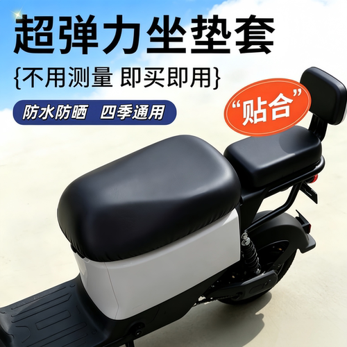 新国标车电动座垫套防水晒