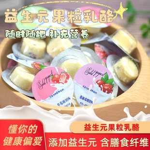 内蒙益生元果粒乳酪奶酪疙瘩小杯圆酪休闲健康办公室儿童零食桶装