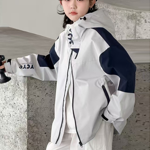 2026新款儿童装男女童春秋拼色外套6051