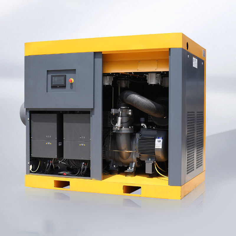 双极压缩螺杆式空压机双螺杆工业级节能空气压缩机22/37/55/75KW