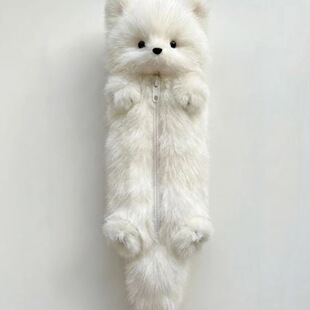 小红书同款小狐狸毛绒笔袋可爱玩偶公仔文具个性收纳送人闺蜜礼物