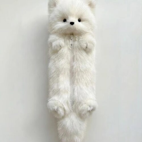 小红书同款小狐狸毛绒笔袋可爱玩偶公仔文具个性收纳送人闺蜜礼物