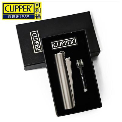 clipper可利福金属打火机火石砂轮滑轮齿轮可充气送男友礼盒刻字