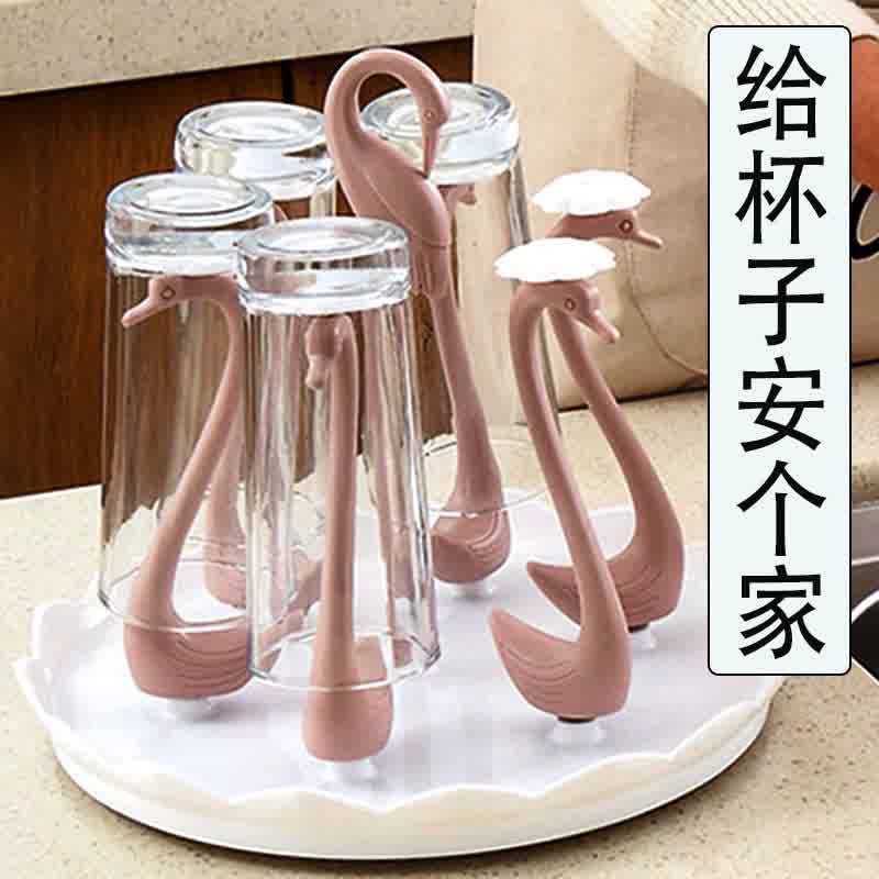 玻璃杯子置物架沥水挂架旋转收纳架放茶杯的杯架托盘家用水杯架子高性价比高么？
