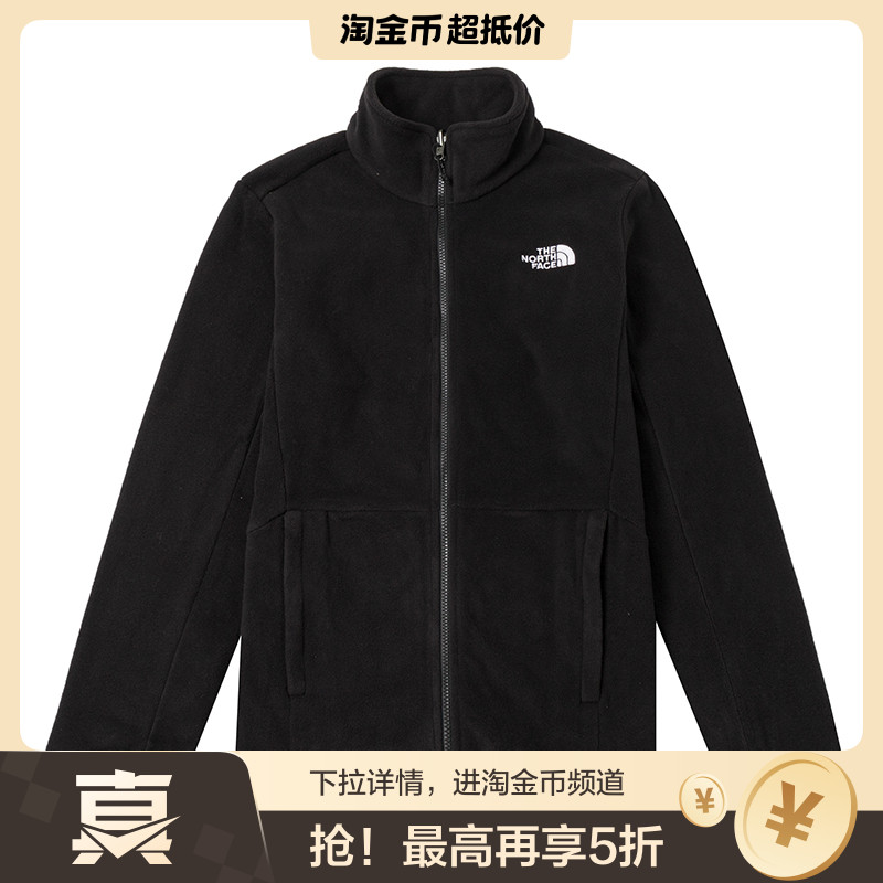The North Face北面抓绒衣男秋冬休闲运动冲锋衣内胆保暖加厚外套
