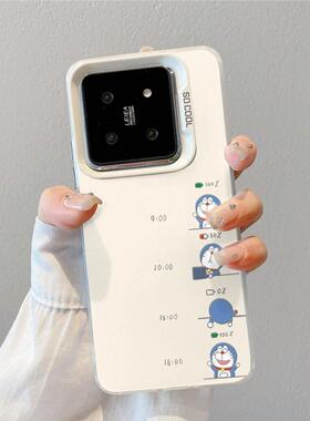 哆啦A梦创意磨砂手机壳适用小米14/13新款12/11高级感红米K60/70搞怪note12/13/14情侣iQOO11/12软壳三星女款